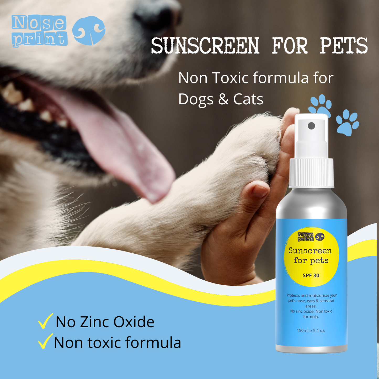 Pet Sunscreen SPF30 Spray