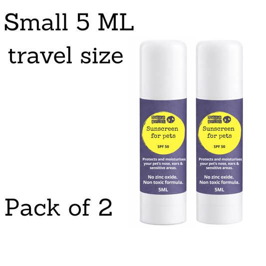 Pet Sunscreen Stick 5ML SPF 50, Zinc Oxide Free, Non-Toxic, for Dogs and Cats
