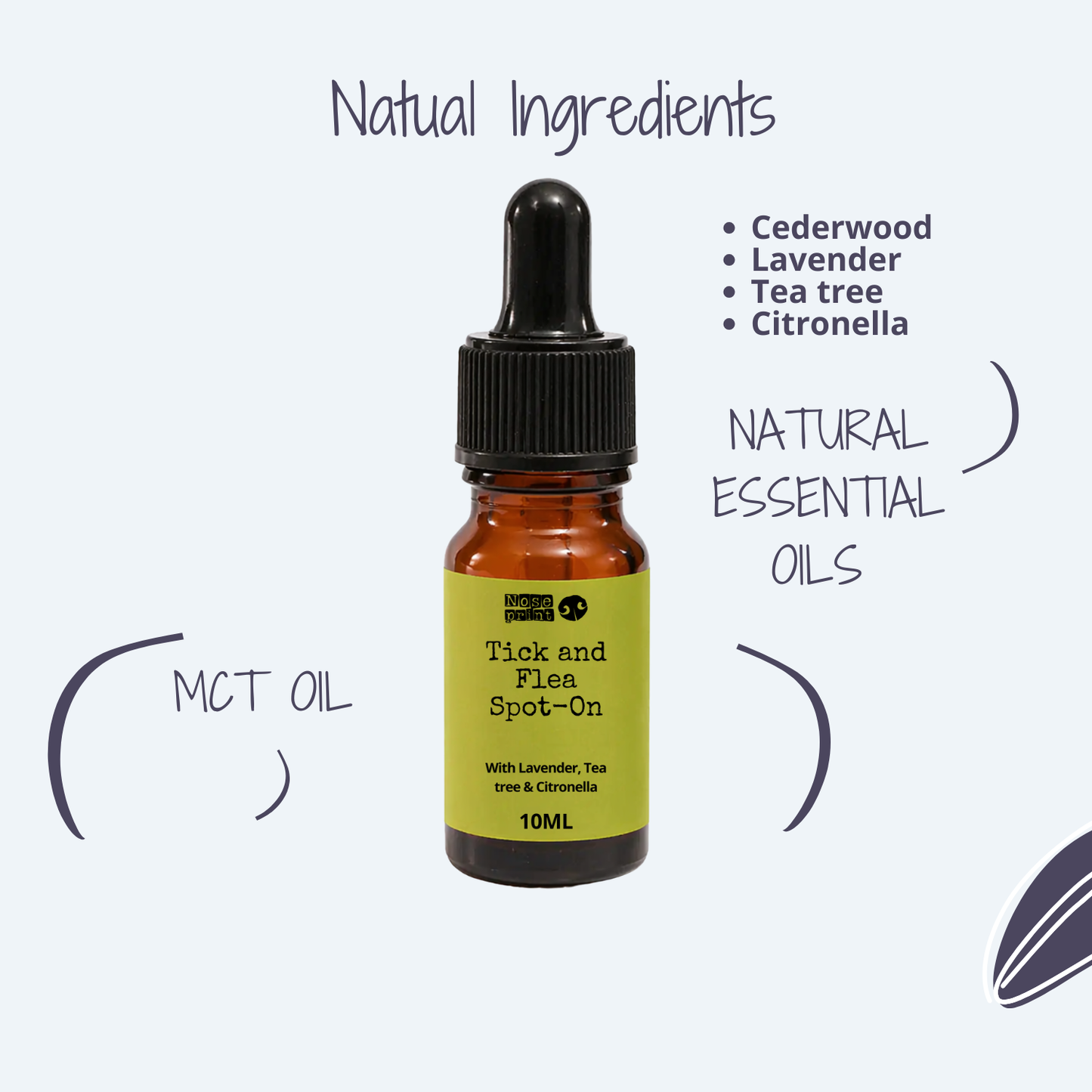 Natural Tick & Flea Spot-On for Dogs & Cats 10ml