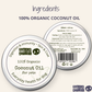 100% Organic Coconut Oil 200ML