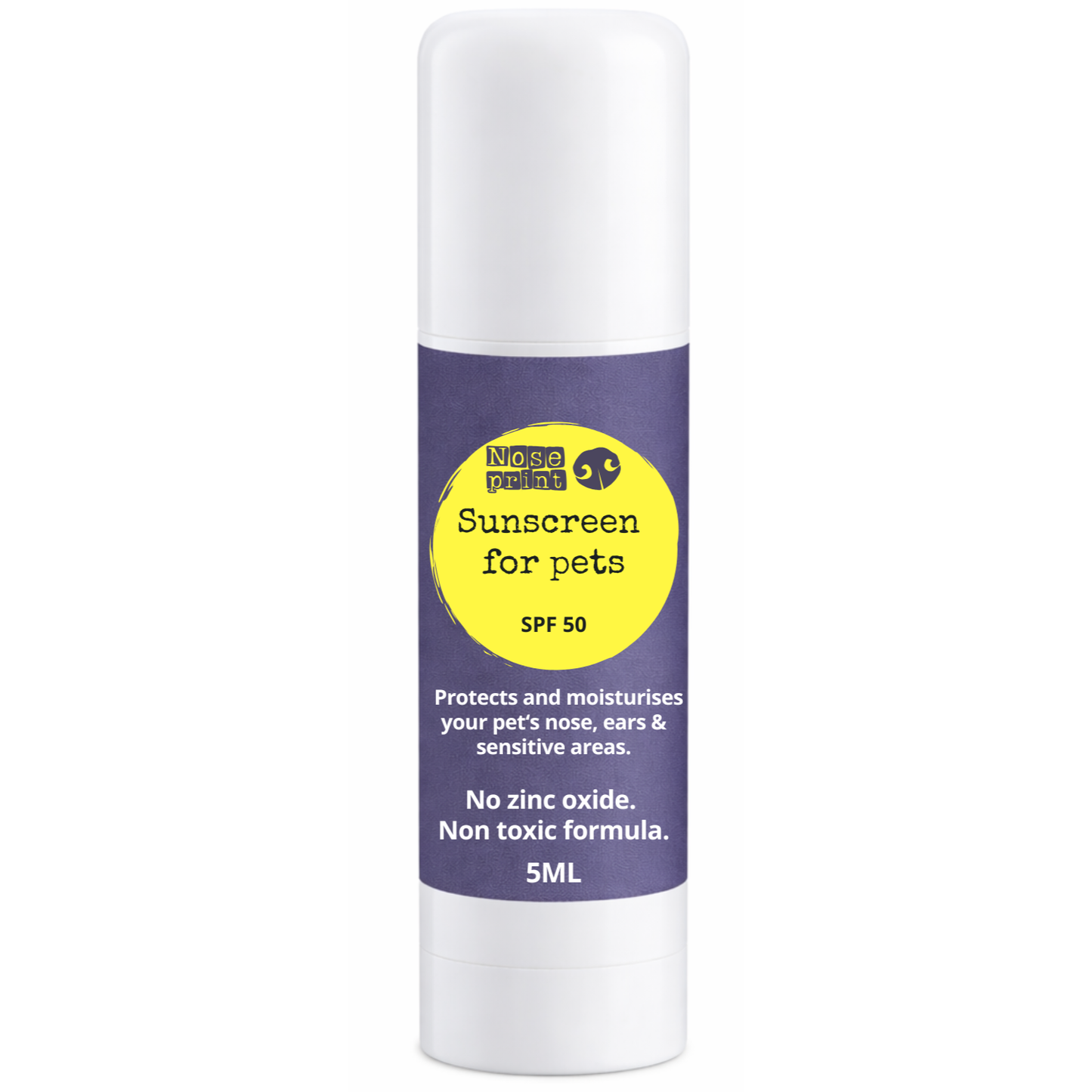 Pet sunscreen SPF 50 - 5ML travel size