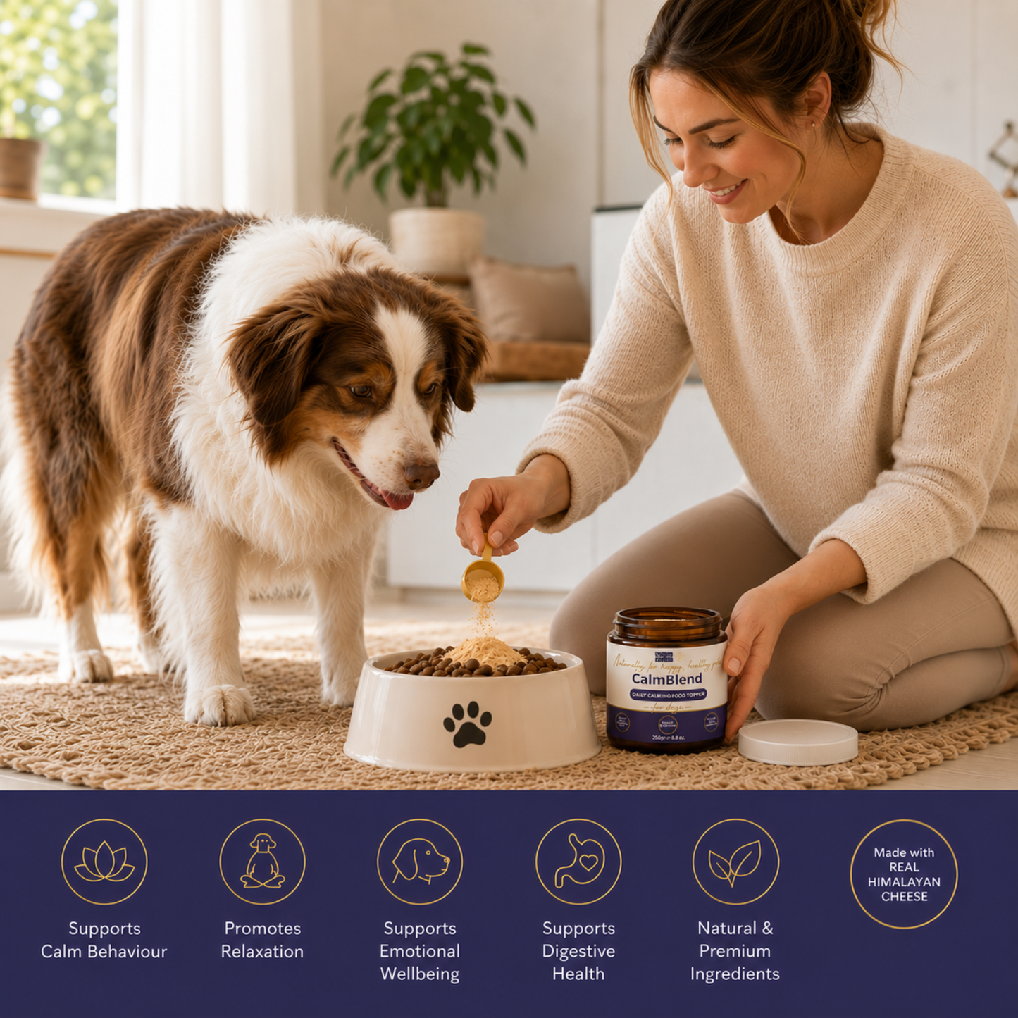 NOSEPRINT CalmBlend™ Daily Calming Food Topper for Dogs | 250g